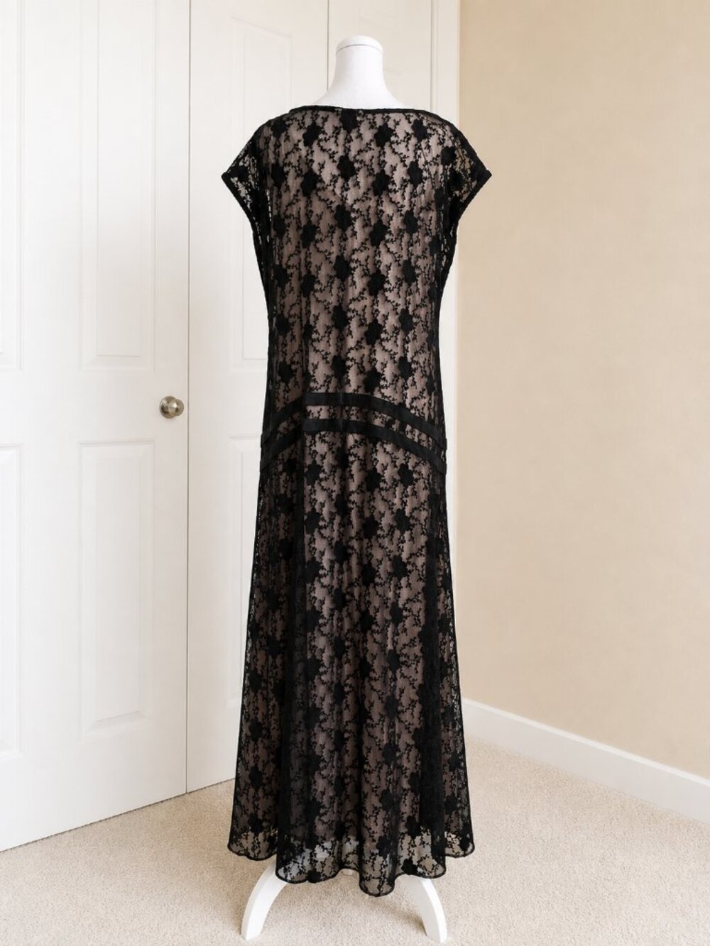 Sundance Happily Ever After Dress XL Black Lace Maxi - Picture 3 of 10